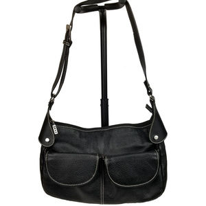 Maxx New York Black Genuine Leather Sexy hobo bag
